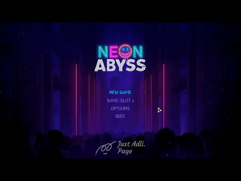 Neon Abyss - Full Gameplay - Intro, Settings, Early Stages and Bars - No Commentary