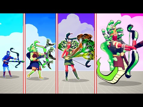 EVOLUTION OF SNAKE ARCHER ( ALL FORM ) | TABS - Totally Accurate Battle Simulator