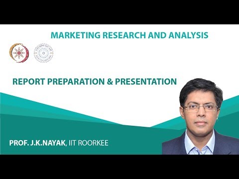 Lecture 38 Report Preparation Presentation