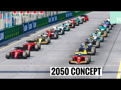 Ferrari F1 2050 Concept destroys All F1 2022 Cars at Melbourne