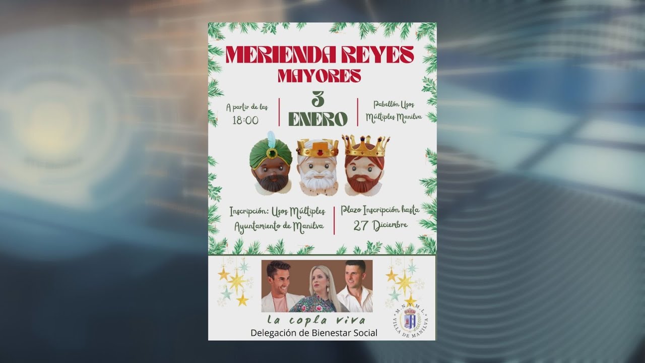 Merienda de reyes para los mayores Merienda de reyes para los mayores