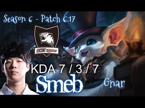 ROX Smeb GNAR vs IRELIA Top - Patch 6.17 KR Ranked | League of Legends