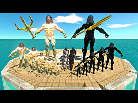 Shadow War | Aquaman + Wolverilla vs Shadow Itself - Animal Revolt Battle Simulator
