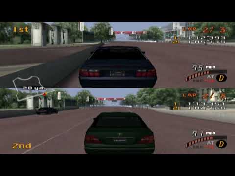 Enthusia Professional Racing: Victoria Garden - Seville STS vs Celsior (Splitscreen)