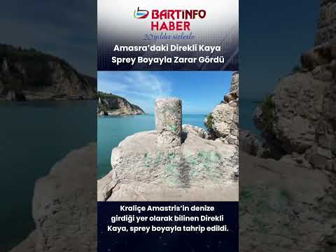 Amasra Direkli Kaya Vandalların Saldırısına Uğradı  #bartın #haber #news #sondakika #amasra
