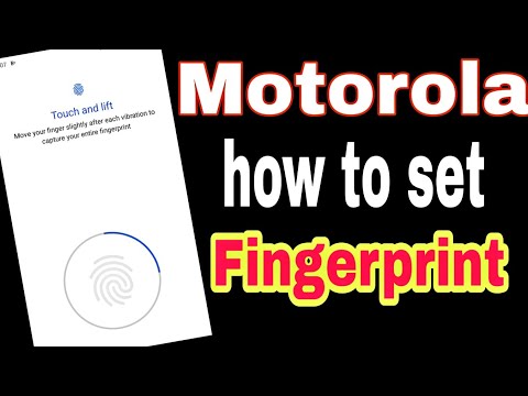 How to set fingerprint , how to set fingerprint lock / Motorola fingerprint lock kaise set kare