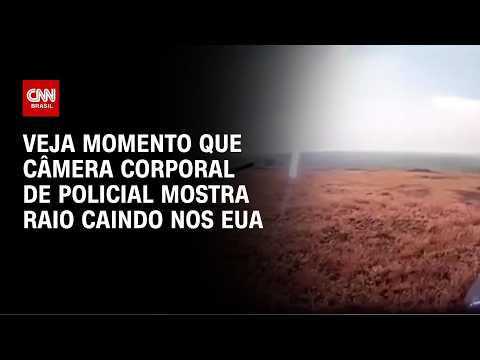 Câmera corporal mostra raio caindo perto de policiais nos EUA | CNN BRASIL