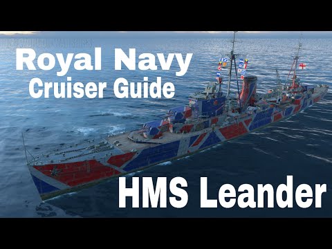 World of Warships Royal Navy Cruisers HMS Leander Captain Skills Guide