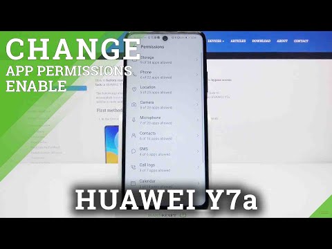 How to Manage App Permissions on HUAWEI Y7a – Change App Permissions