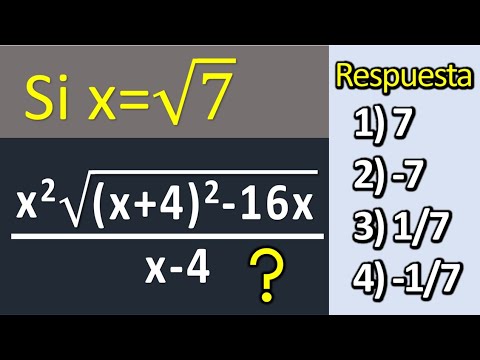 Cuál es el valor de la expresión algebraica