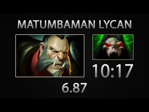 Dota 2 Lycan Fast Farm - MATUMBAMAN - Vladmir's Offering - 10:17 [6.87]