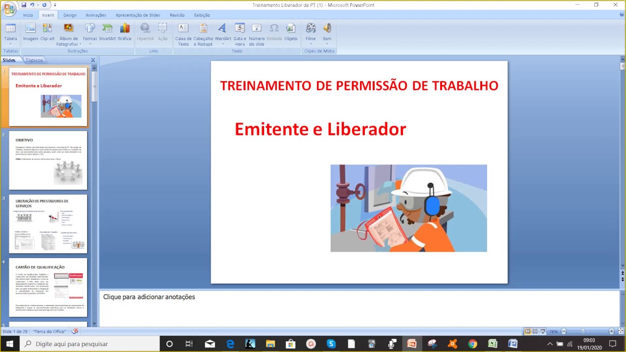Permissão de Trabalho - Aula Completa com Apresentação