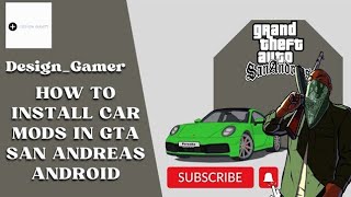 How To Install Car Mods In Gta San Andreas Android || Easiest way to instal 2024l || Design_gamer