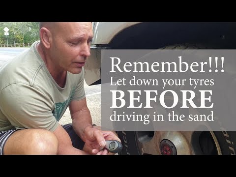 Remember!! Let Your Tyres Down BEFORE Driving In Sand - Recommend 18 PSI | All About Fraser Island