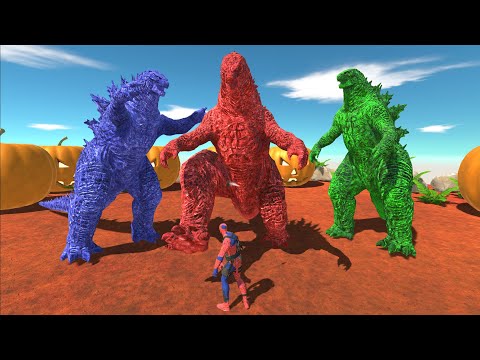 DEATH POOL SPIDERMAN DEATH RUN - Animal Revolt Battle Simulator