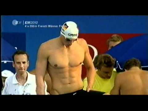 Schwimm-EM 2010 Budapest 4 x 200m Freistil Männer