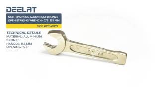 Non-sparking Aluminium-Bronze Open Striking Wrench - 7/8