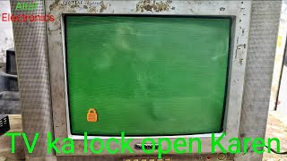CRT TV ka lock open Karen Urdu Hindi Altaf Electronics