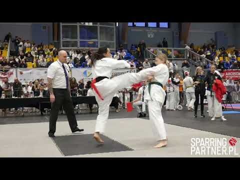 Olena Kapkan vs Aleksandra Abramczyk -55kg IKO Polish OPEN Ostróda 2024 | SparringPartner.pl