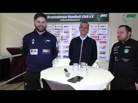 3. Liga Nord-Ost: Oranienburger HC - SC DHfK Leipzig II 26:31 Pressekonferenz
