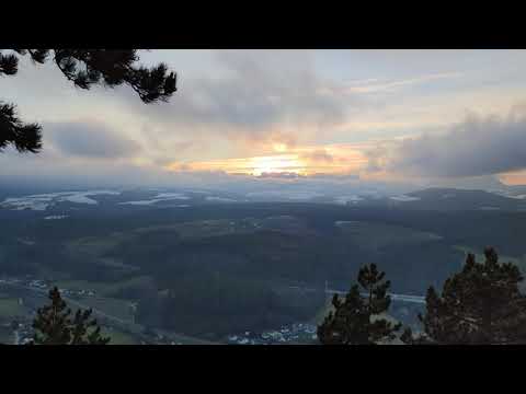 Türkensturz Ausflug Berg Blick Sonnenuntergang