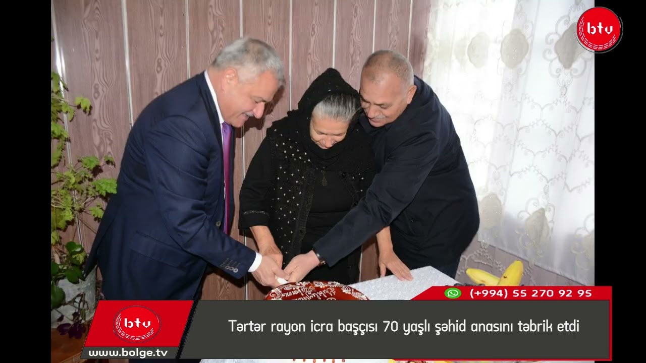 Tərtər rayon icra başçısı 70 yaşlı şəhid anasını təbrik etdi