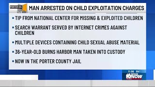 Man arrested on child exploitation charges in Porter County
