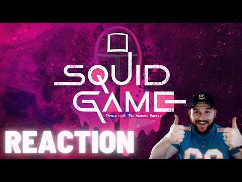 Topher - Squid Game Freestyle (feat. @The Marine Rapper)[Lyric Video] REACTION