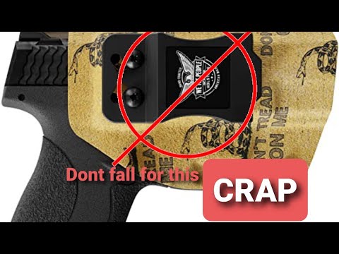 Most Holsters SUCK (how to pick a good one)