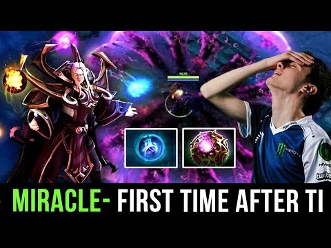 Miracle- First Time on Invoker After TI8 - Back on his Road to TOP 1 MMR - Dark Artistry Set Dota 2