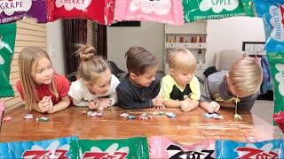 🍬😖WHICH KID PUKES? 😜ZOTS FIZZY SOUR CANDY CHALLENGE!