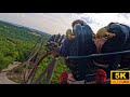 Wildfire POV 5K Back Row INSANE FIRST DROP Silver Dollar City Branson MO
