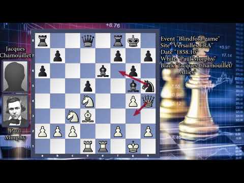 A Vintage  Blindfold Game: Paul Morphy vs Jacques Chamouillet: 1858