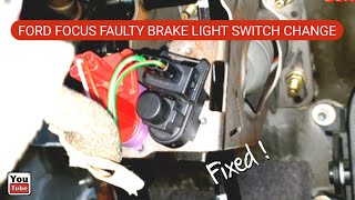 Ford Focus Faulty Brake Pedal Light Switch Replacement. How to Fix Faulty Brake Lights on Ford Focus