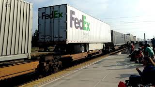 Love BNSF Modesto high speed Stockton Sub runs by Amtrak Modesto California