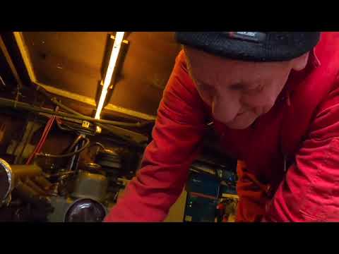 Dutch Barge restoration and conversion: 32. Down and dirty in the engine bay, gearbox off.