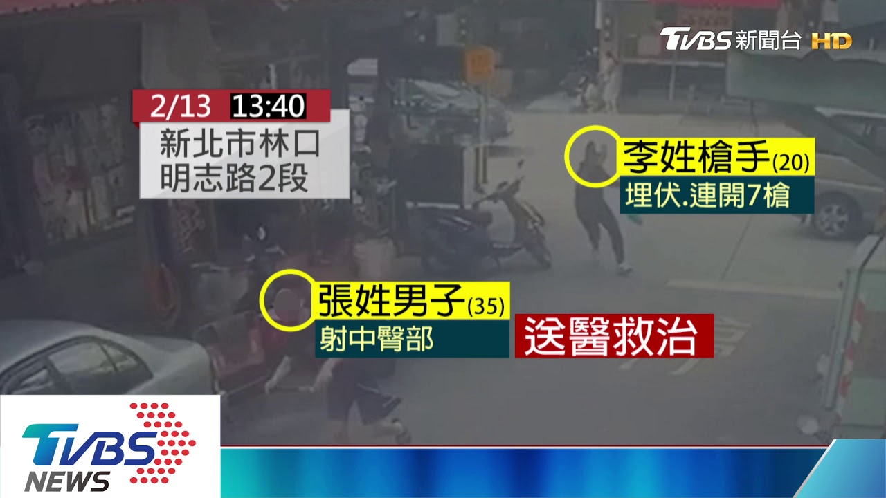 埋伏被害人連開7槍 20歲槍手半小時投案