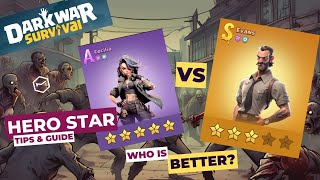 Dark War Survival: Star Level Guide & Orange vs. Purple Hero Comparison