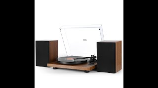 By One Wireless Turntable HiFi System with 36 Watt Bookshelf Speakers | UNBOXING & Quick Setup