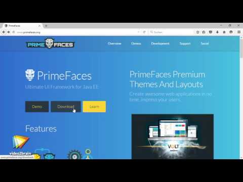 Primefaces – Grundlagen Tutorial: Das Primefaces-Webportal |video2brain.com