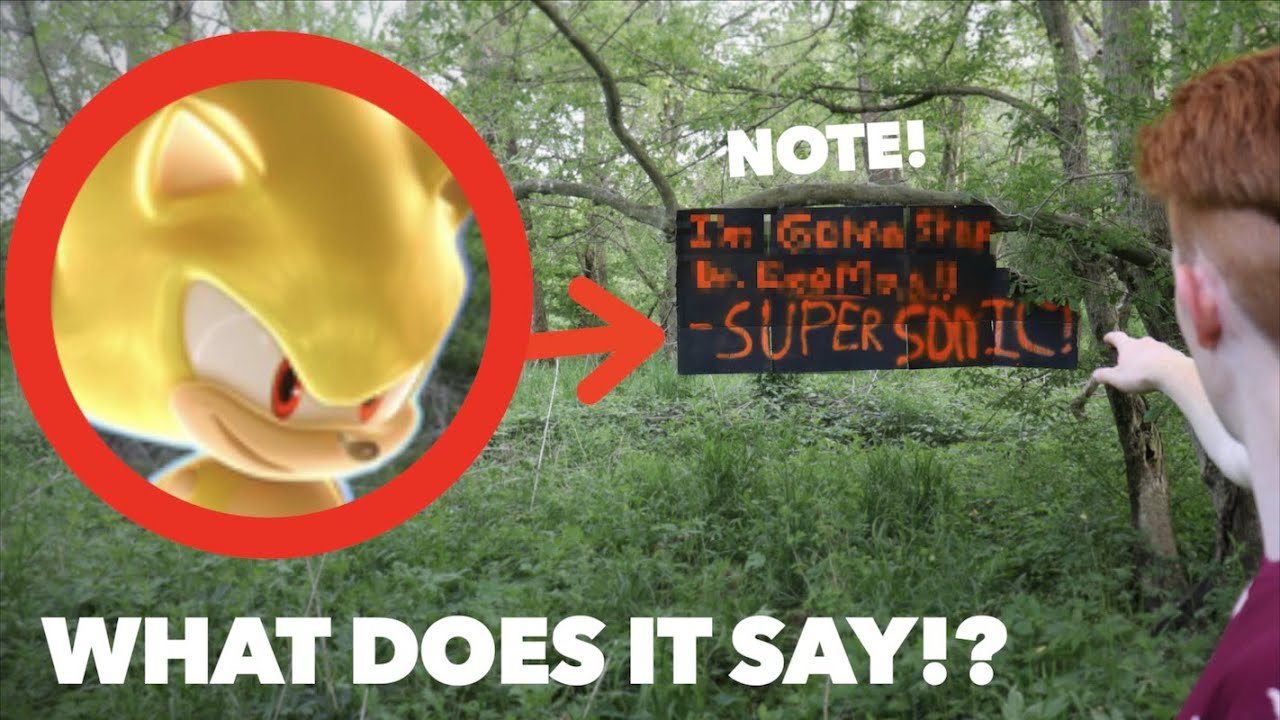 SUPER SONIC LEFT ME A NOTE IN REAL LIFE! *What Does It Say*