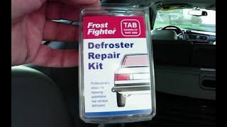 Repair a broken rear defroster tab
