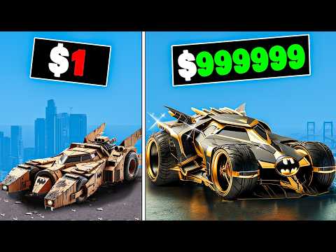 $1 to $1,000,000 Batmobile in GTA 5