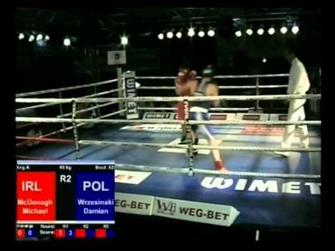 STAMM 2011 ćwierćfinał 60kg McDONAGH Michael vs WRZESIŃSKI Damian