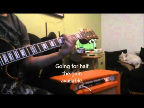 Orange Rockerverb Mark II Demo.