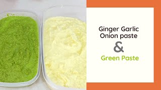 How to Make Onion Ginger Garlic Paste / Green Paste