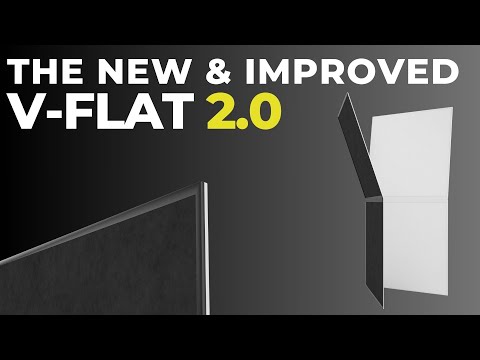 Video Review of the V-FLAT WORLD Foldable V-Flat 2.0, Black/White