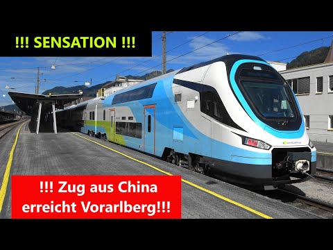 WESTbahn Vorarlberg:🇨🇳 Zug aus China erreicht Vorarlberg als Testfahrt der WESTbahn