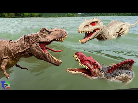 T-REX Vs SPINOSAURUS Vs INDOMINUS 🦖 Jurassic World Rebirth | Dinosaur Movie