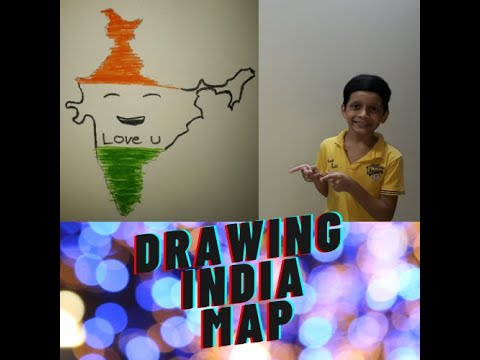 DRAWING INDIA MAP | YADU ARTZZ |